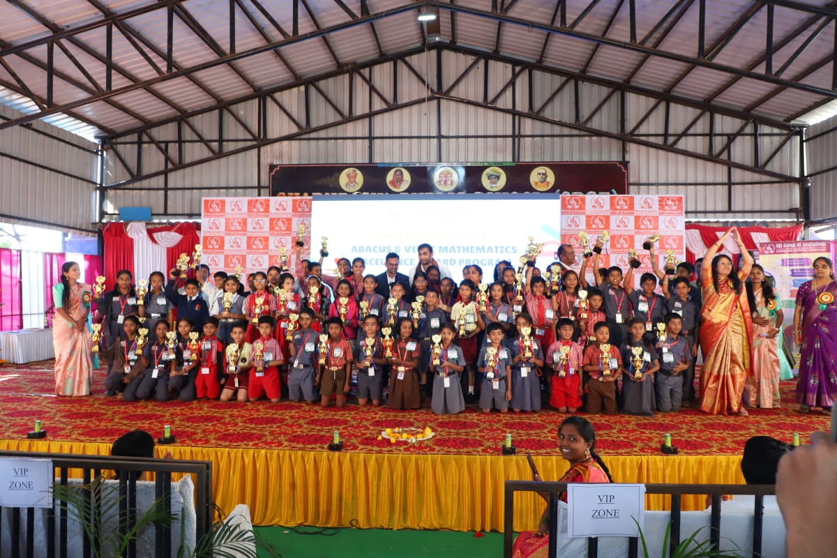 A Grand Celebration of Young Minds  Abacus & Vedic Mathematics  Bidar District Level Excellence Award Program 2025–26